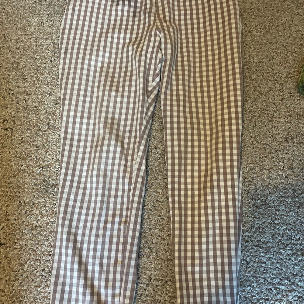 A New Day women's 14 tan plaid pants